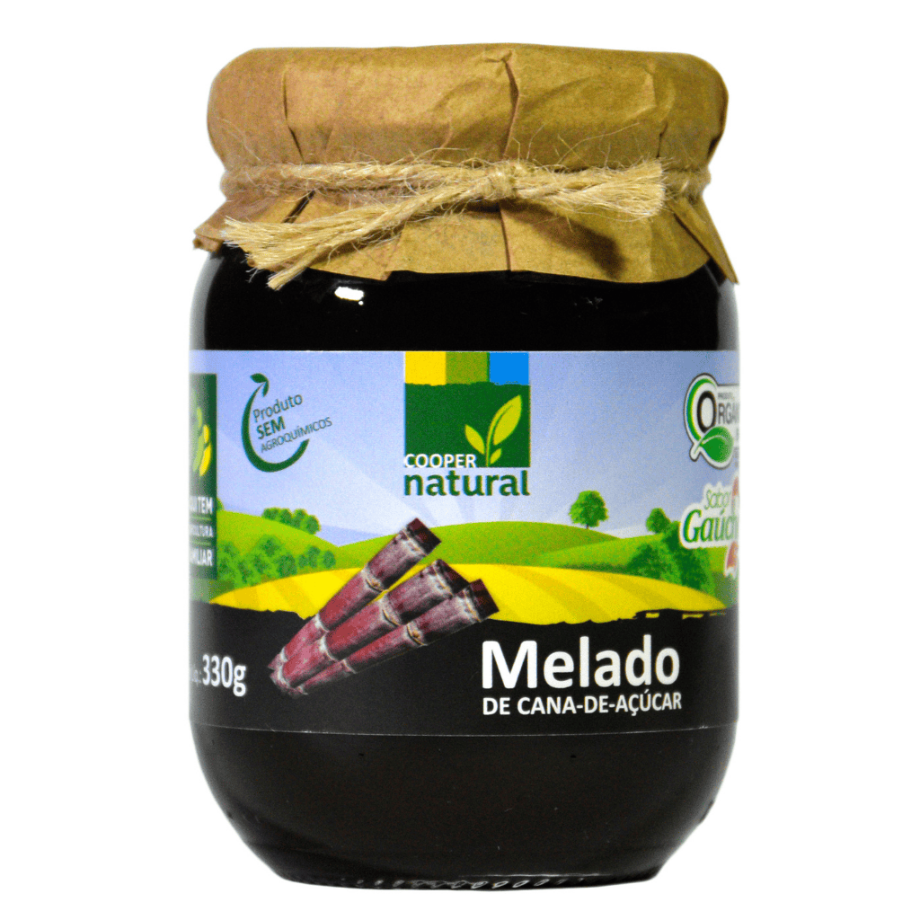 Melado de Cana de Açúcar Orgânico Bisnaga - 330g - Coopernatural