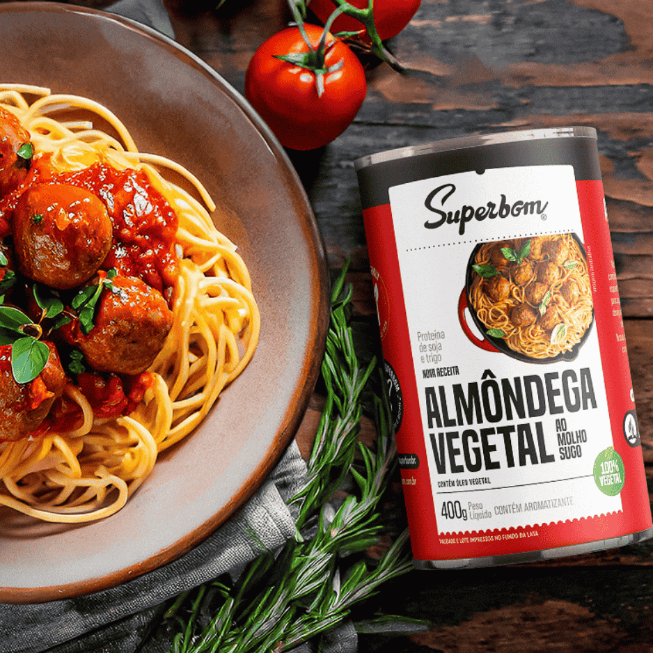 Almôndegas Veganas - 400g - Superbom