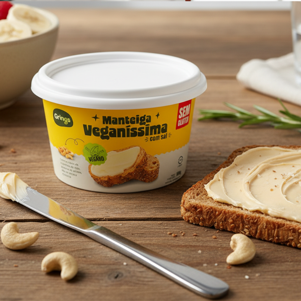 Manteiga Vegana Cremosa - 200g - Grings