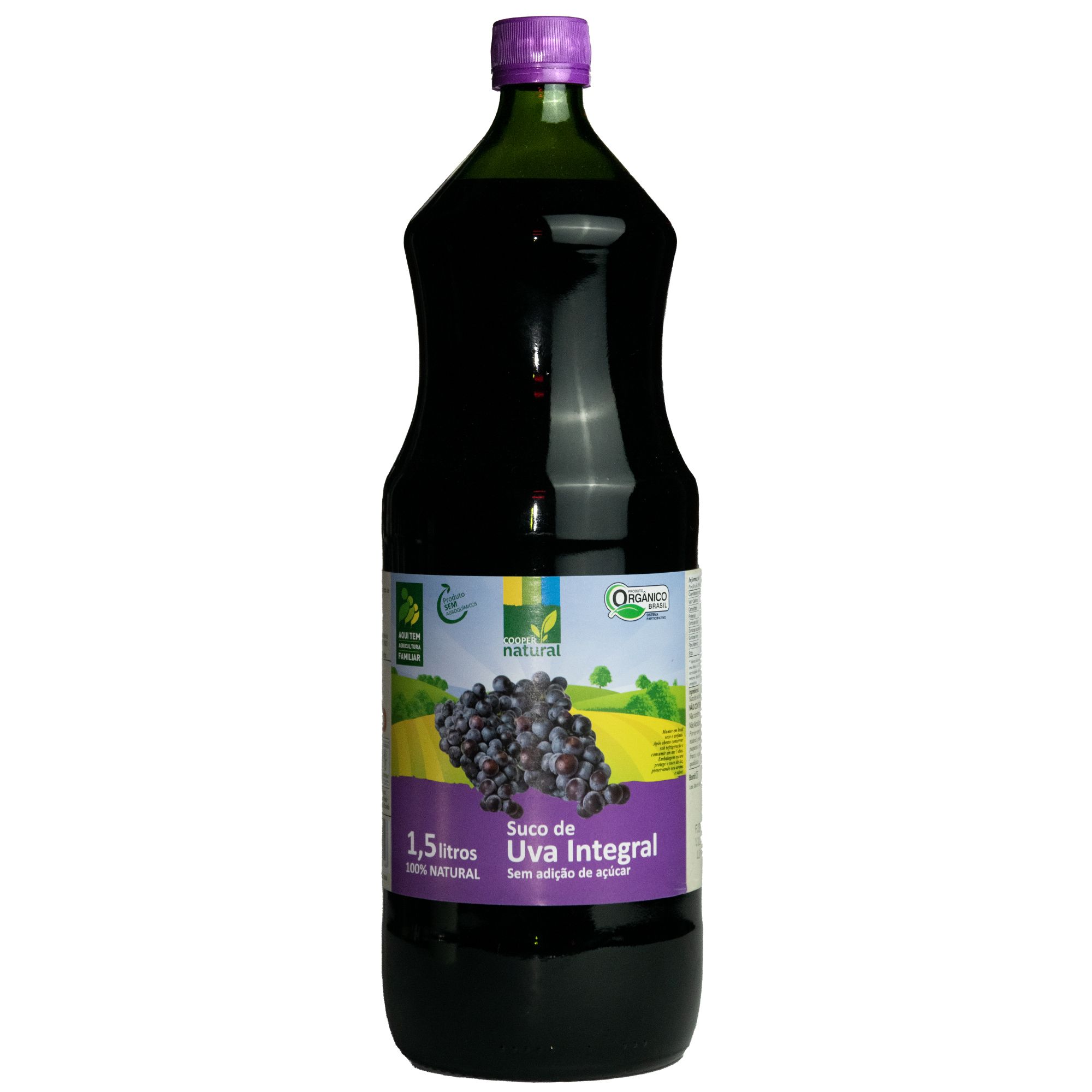 Suco de Uva Bordô Integral - 1,5 Litro - Coopernatural
