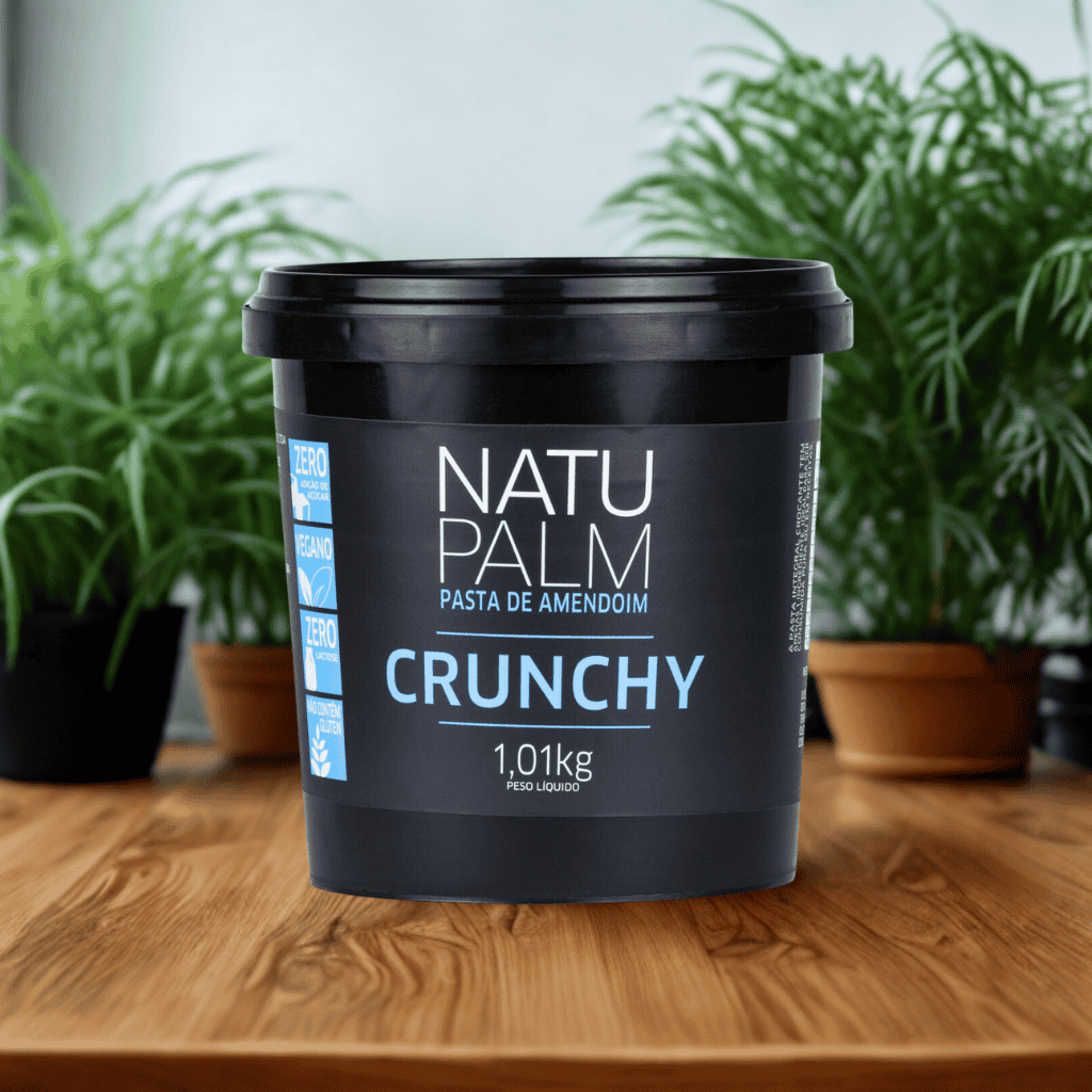 Pasta de Amendoim Crunchy - 1,01Kg - Natupalm
