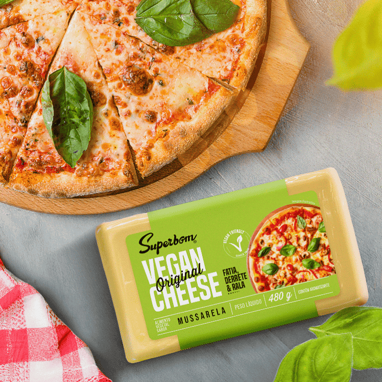 Vegancheese Mussarela - 480g - Superbom
