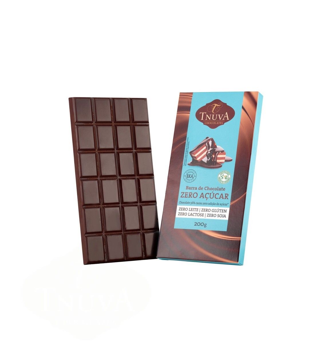 Barra Chocolate Zero Açúcar Culinário - 200g - Tnuva