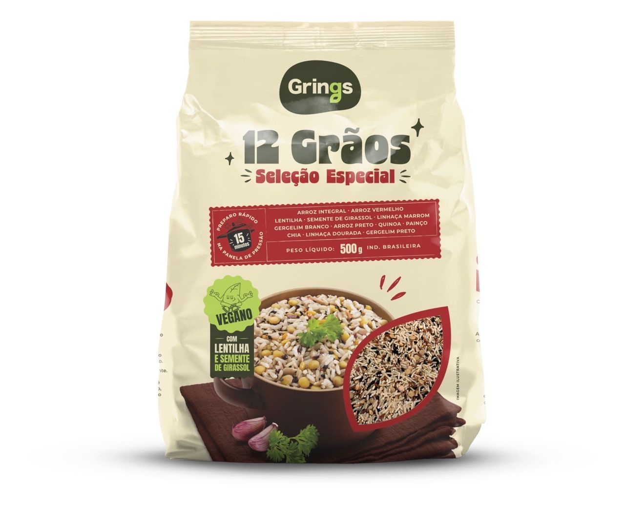 Arroz 12 Grãos - Seleção Especial - 500g - Grings