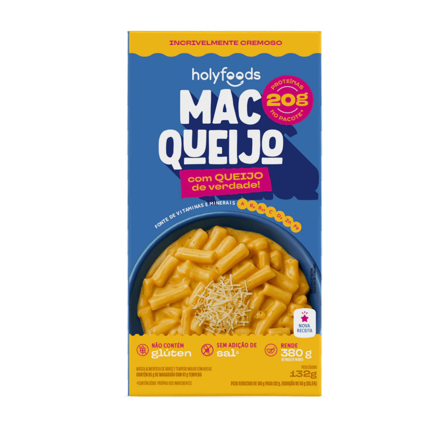 Mac Queijo - 132g - Holyfoods