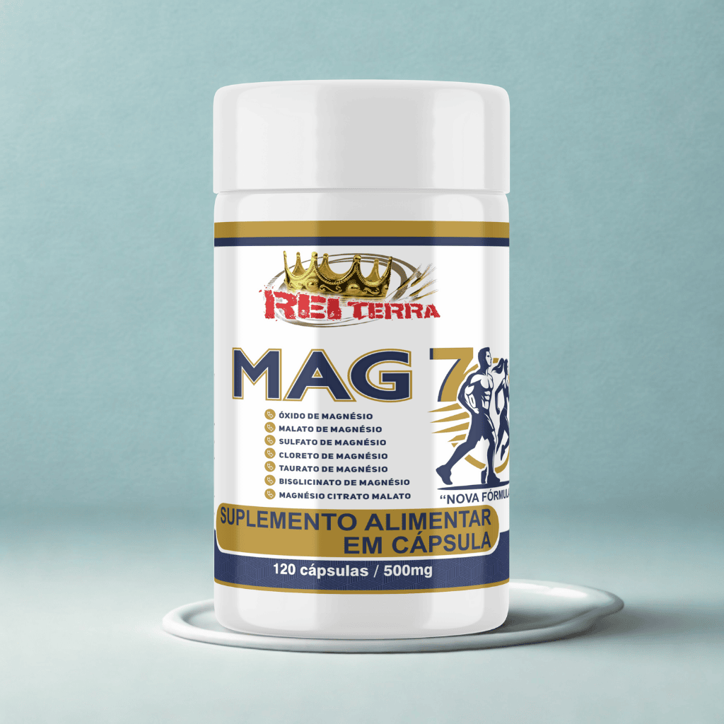 Mag 7 Complexo de Magnésio - 120 Cáps. - Rei Terra