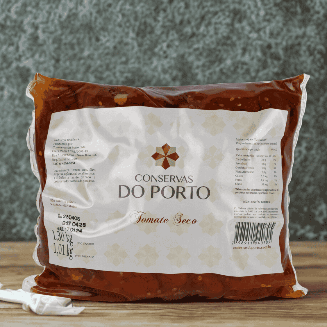 Tomate Seco em Conserva Bag - 1,01kg - Natupalm