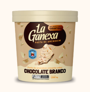 PASTA DE AMENDOIM LA GANEXA 1,005KG CHOCOLATE BRANCO