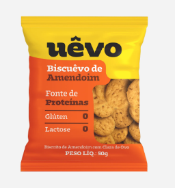 BISCOITO PROTEICO UEVO AMENDOIM 50G