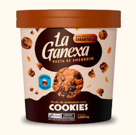PASTA DE AMENDOIM LA GANEXA 1,005KG COOKIES