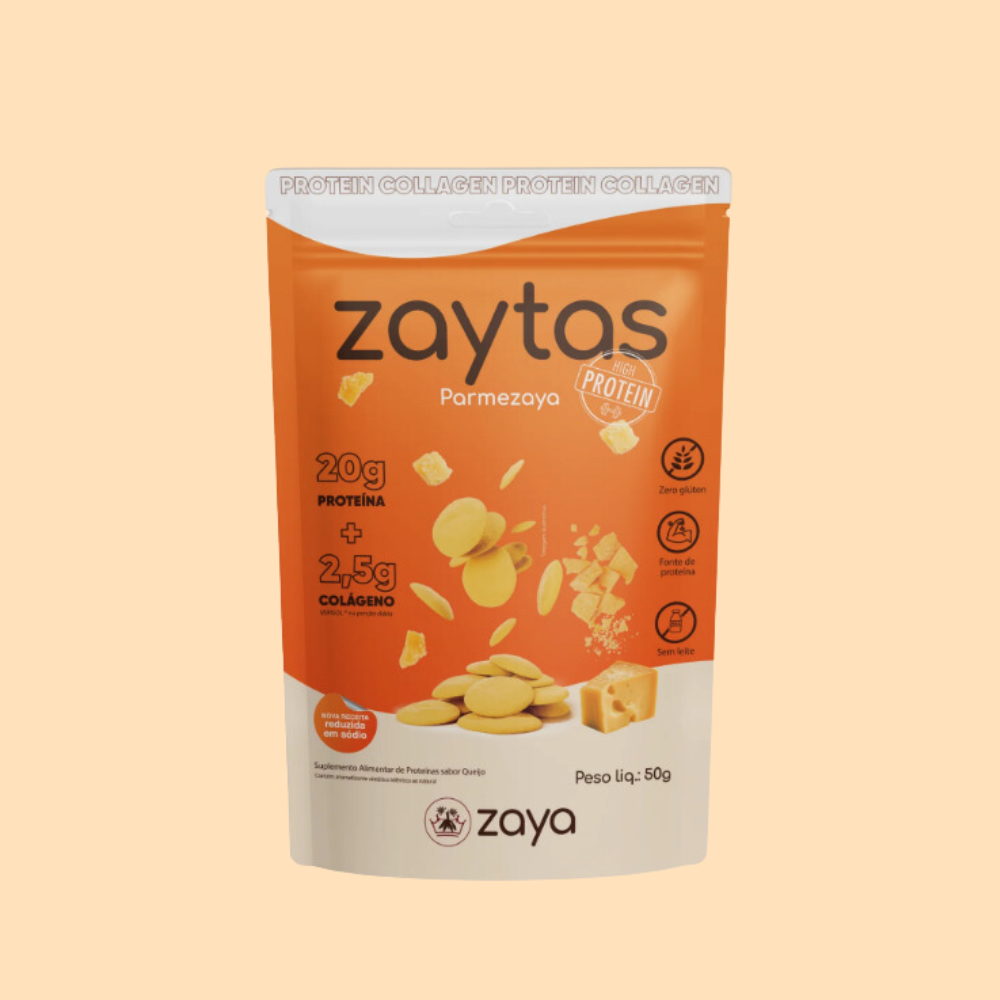 Biscoito proteico Parmezaya | ZAYTAS (50g)