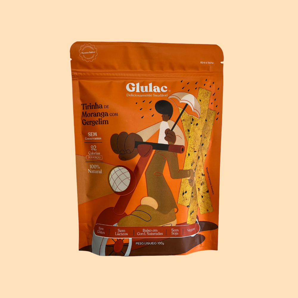 Tirinhas de Moranga com Gergelim | GLULAC (100g)