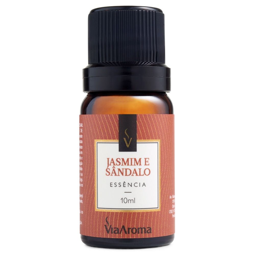ESSENCIA VIA AROMA CLASSICA JASMIM E SANDALO 10ML
