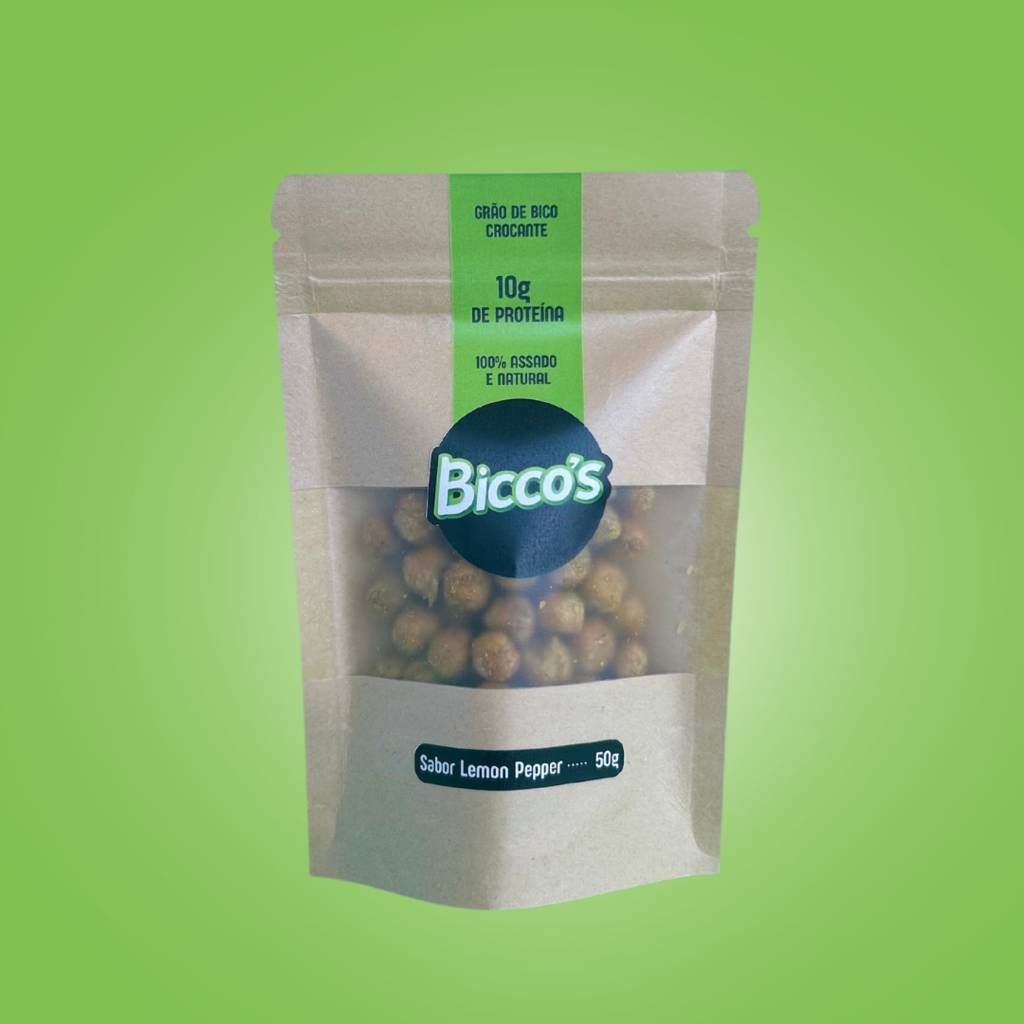 Sabor Lemon Pepper - Grão de Bico Crocante - 1 un
