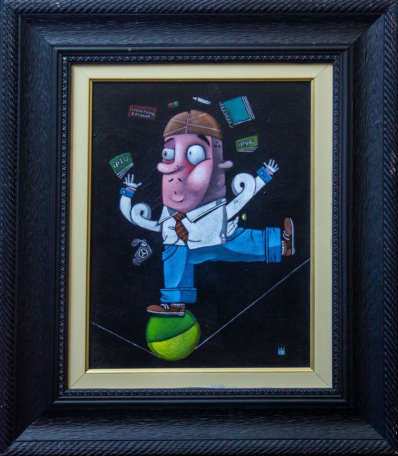 Clayton Silva - Janeiro - Óleo sobre tela - 40x30cm - a.c.i.d e verso - 2019_com_moldura