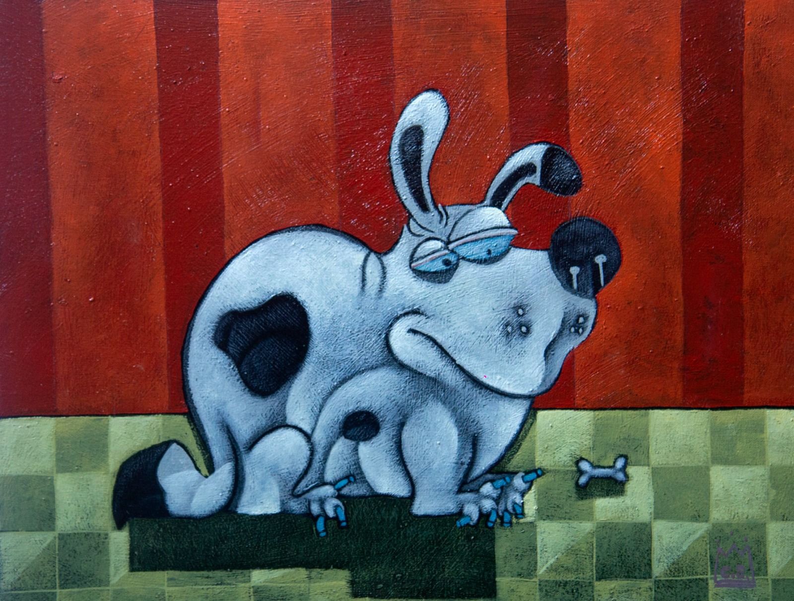 Clayton Silva - To de Regime - Oleo sobre tela - 30x40 cm - a.c.i.d./a.n.v. - 2018