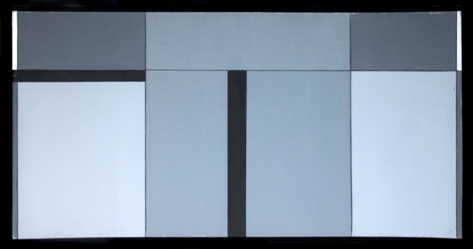 Eduardo Petry - Geométrico - Óleo sobre tela -  60x120cm - a.n.v_com_moldura