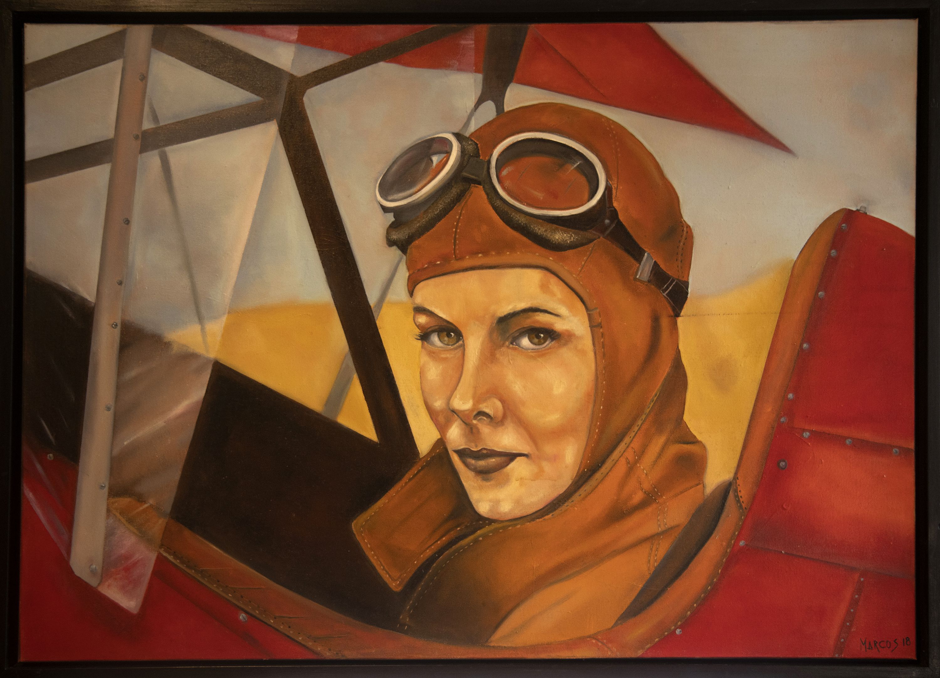 Marcos - Pilota - Acrílica sobre tela - 70x100cm - a.c.i.d - 2018