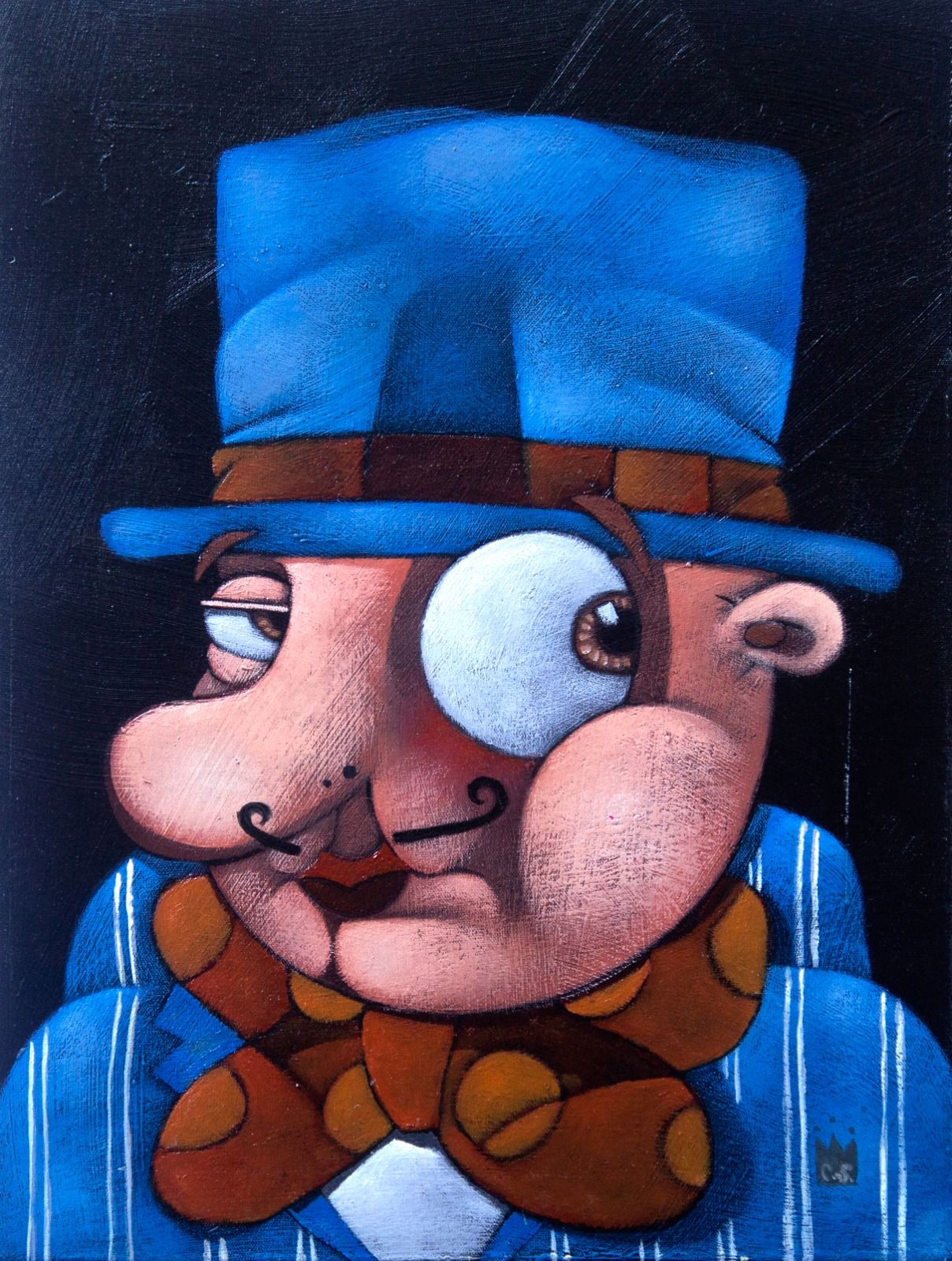Clayton Silva - Retrato - Óleo sobre tela - 40x30cm - a.n.v - 2019_com_moldura