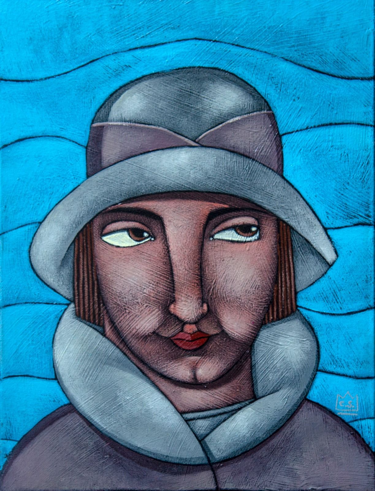 Clayton Silva - La Belle Epoque II - Oleo sobre tela - 40x30 cm - a.c.i.d./a.n.v. - 2018