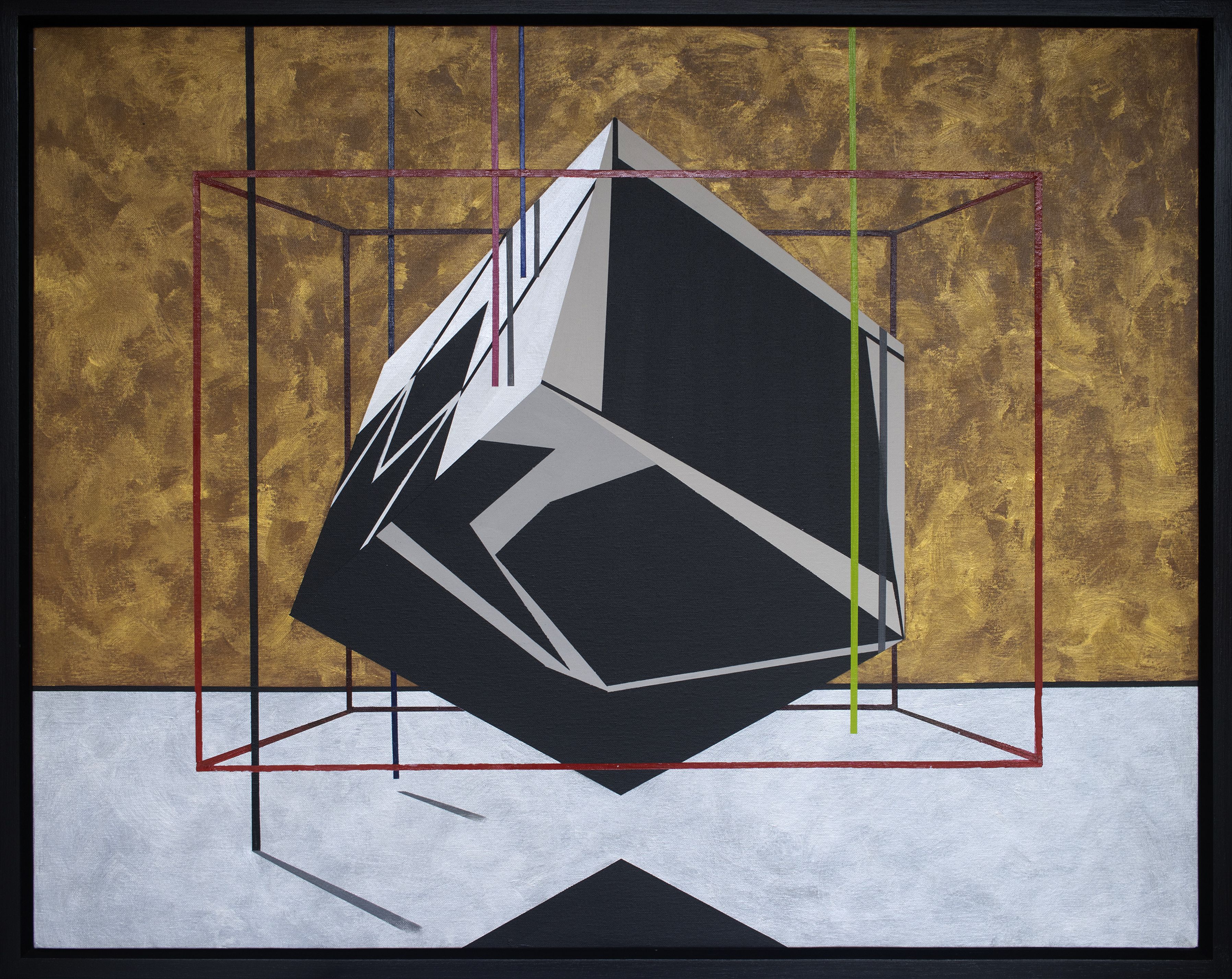 Francisco Bernard - Geométrico  - Óleo sobre tela - 80x100cm - a.n.v - 2018