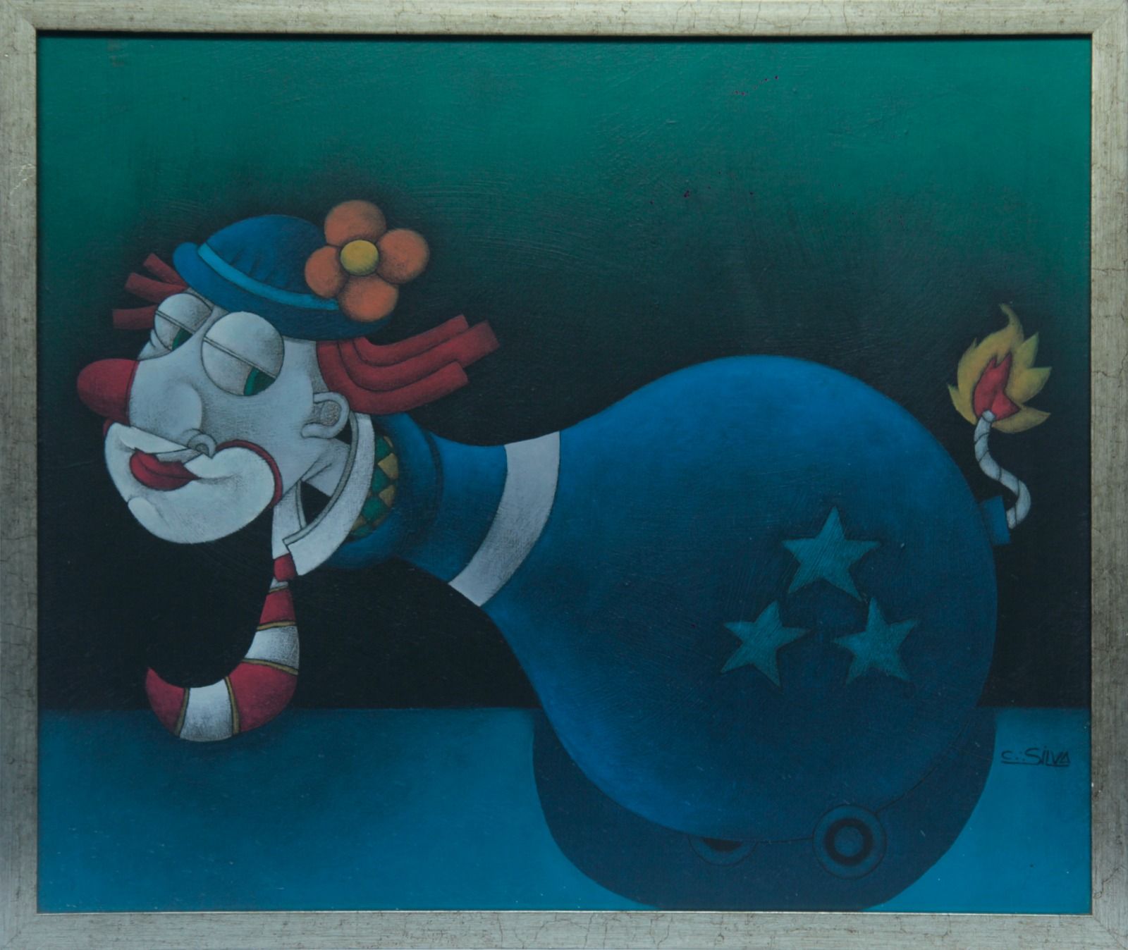 Clayton Silva - Circo - Oleo sobre tela - 50x60 cm - a.c.i.d./verso 