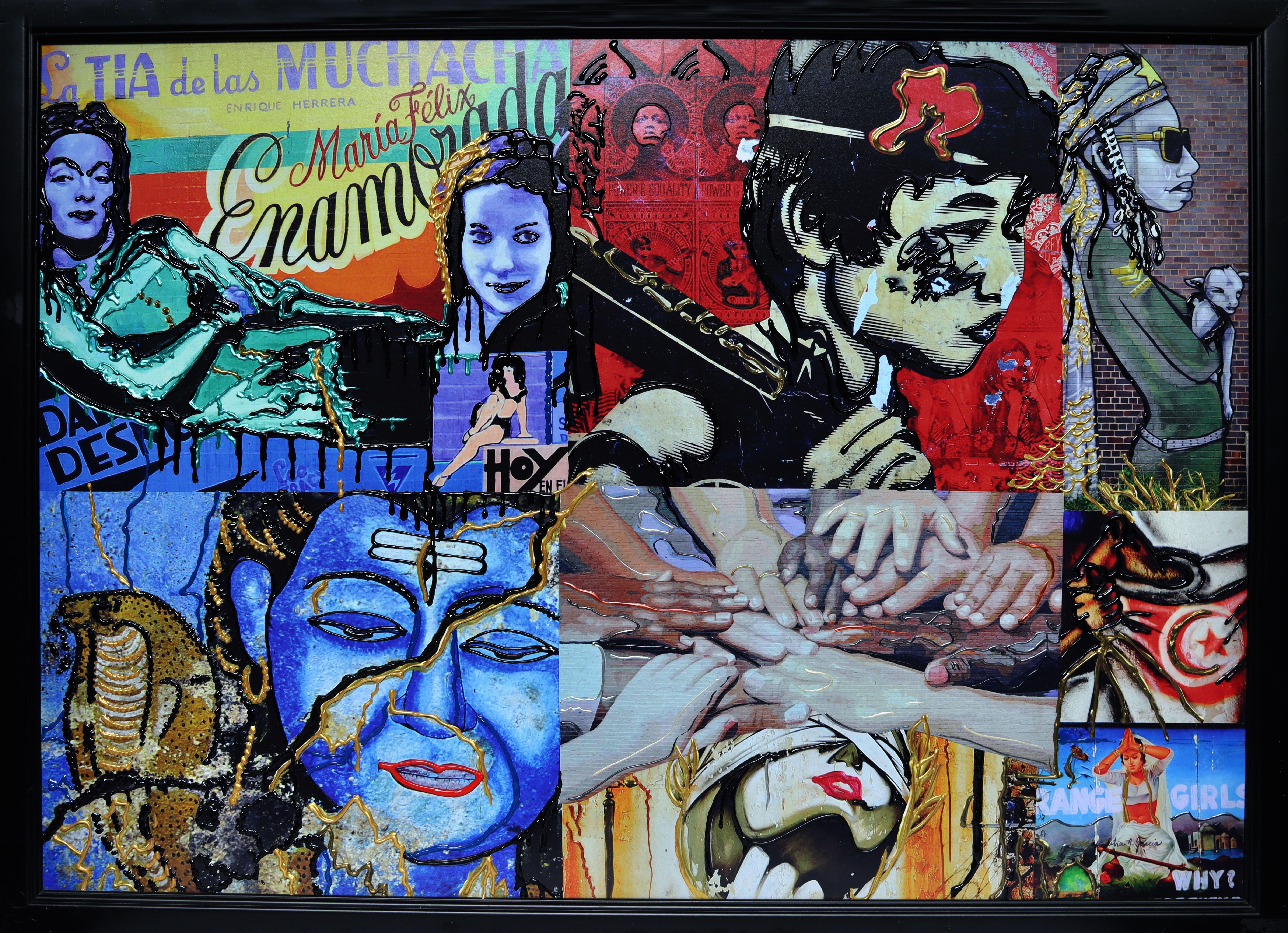 Célia Nahas - Grafite 7 - Técnica mista sobre placa - 50x80cm - a.c.i.d