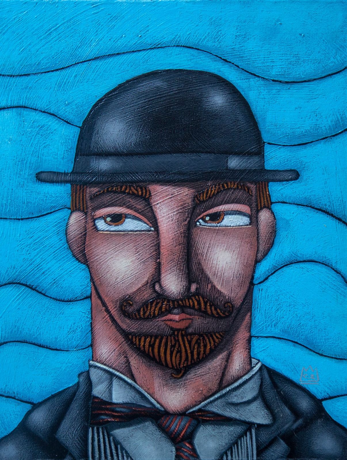 Clayton Silva - La Belle Epoque I - Oleo sobre tela - 40x30 cm - a.c.i.d./a.n.v. - 2018