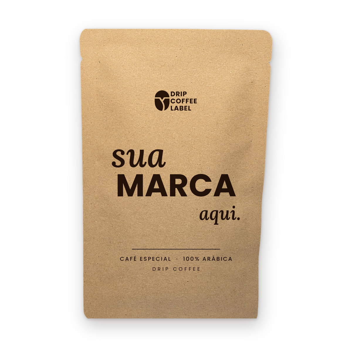 Drip Coffee Label | Café Personalizado Sachê Kraft Premium 50 Unid. 10x15cm