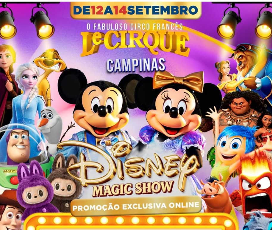 [13 e 14/09] Disney Magic Show no LeCique