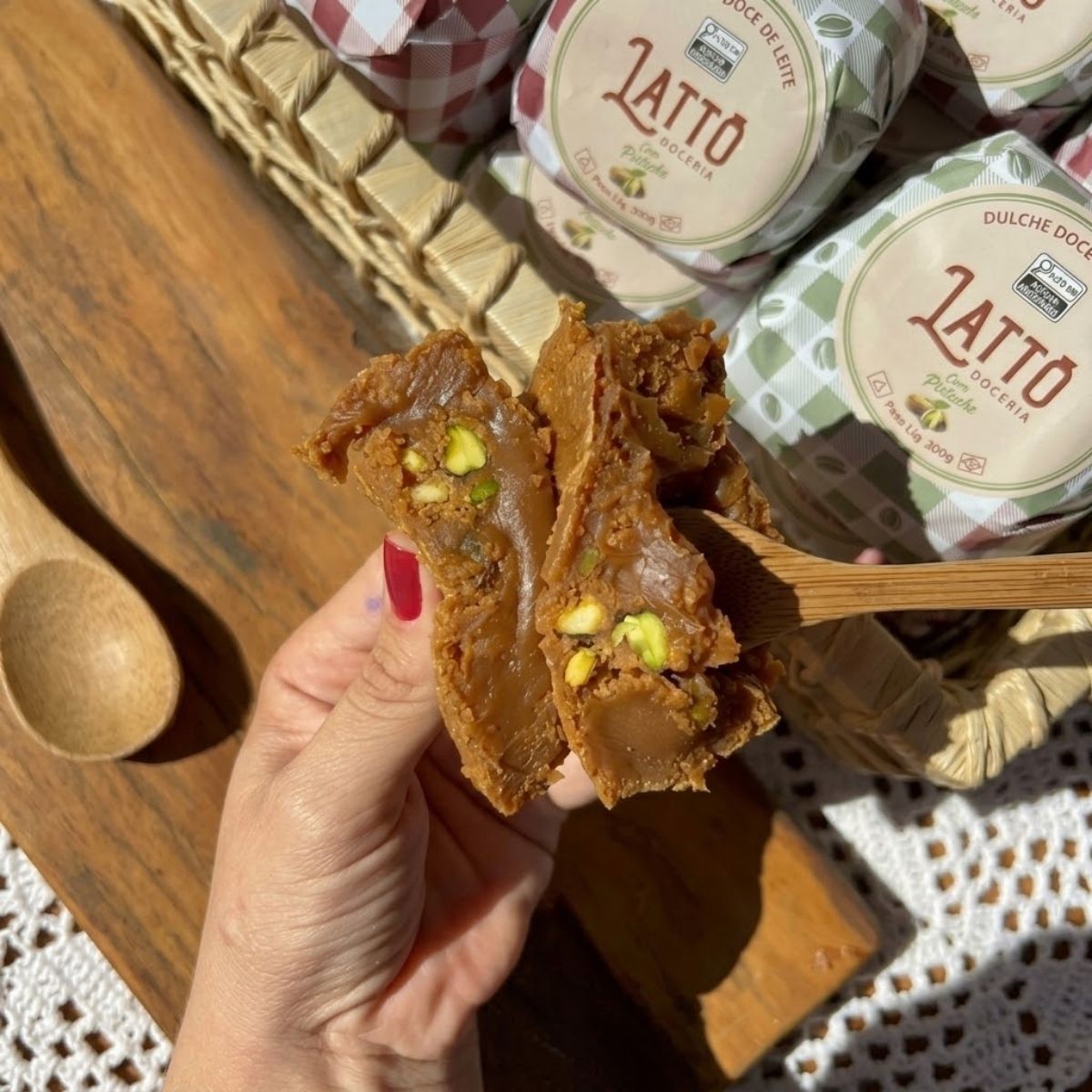 Bala de Doce de Leite com Pistache