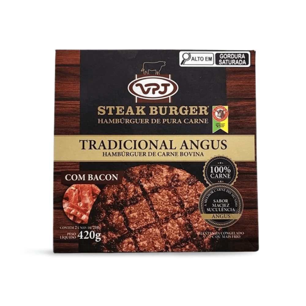 Hambúrguer de Angus com Bacon VPJ 420g