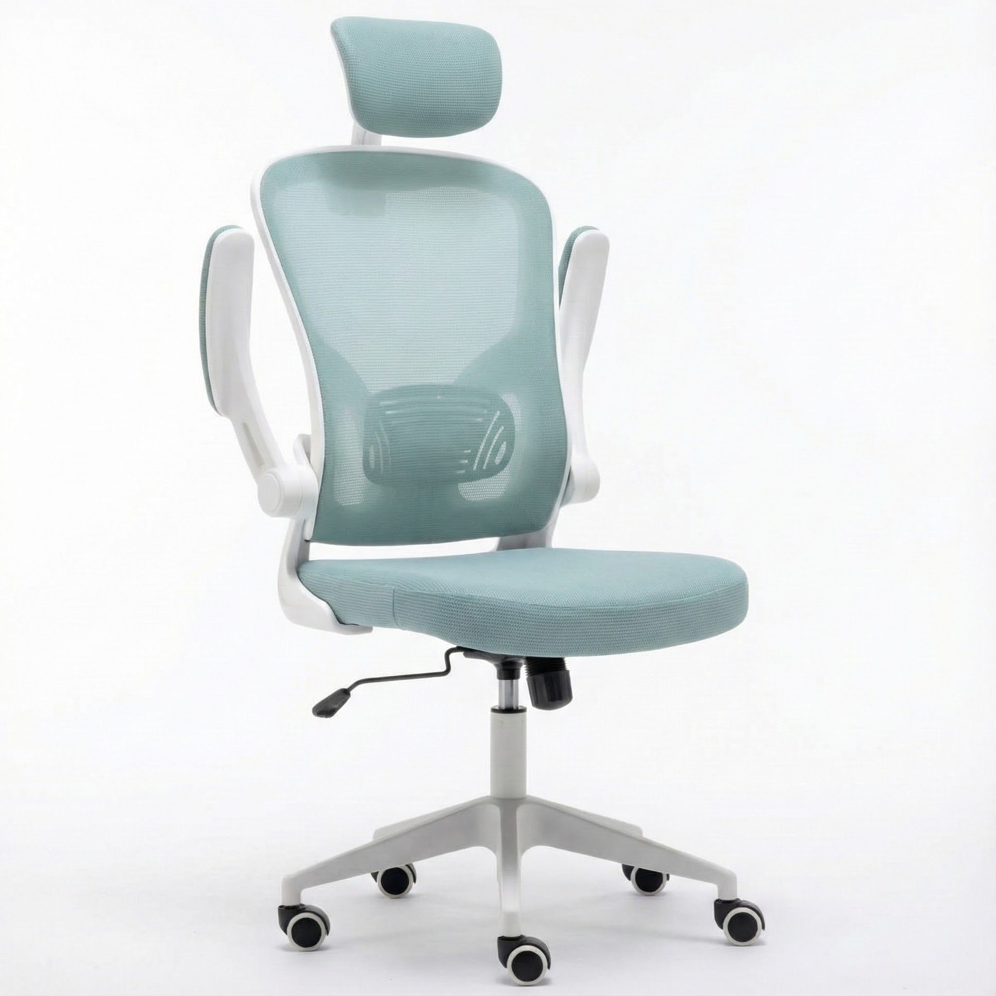 Cadeira De Escritório Brin7 B7 001 Ergonômica Azul Mesh