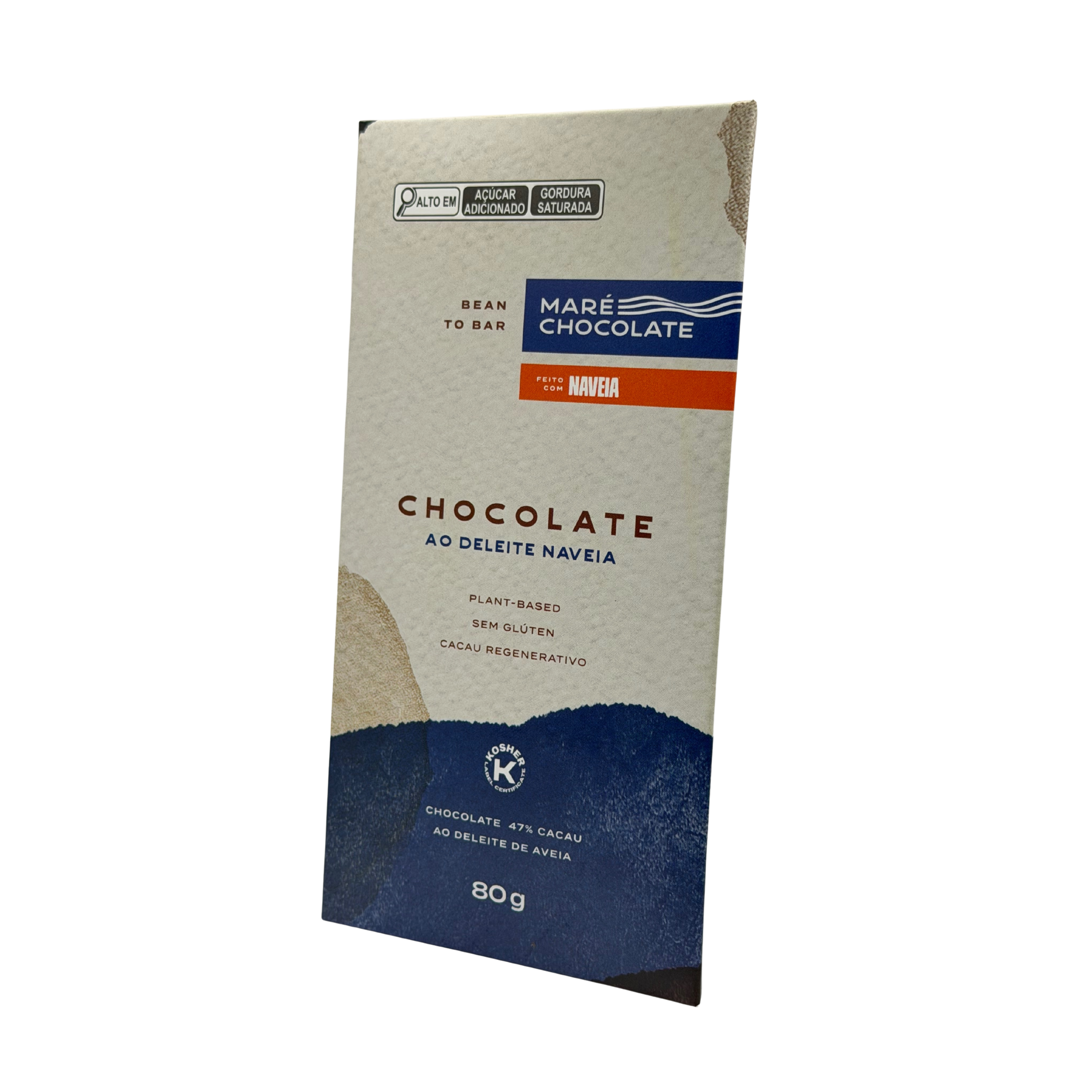 Chocolate 47% Cacau ao Leite de Aveia Bean to Bar Maré Chocolate — 80g