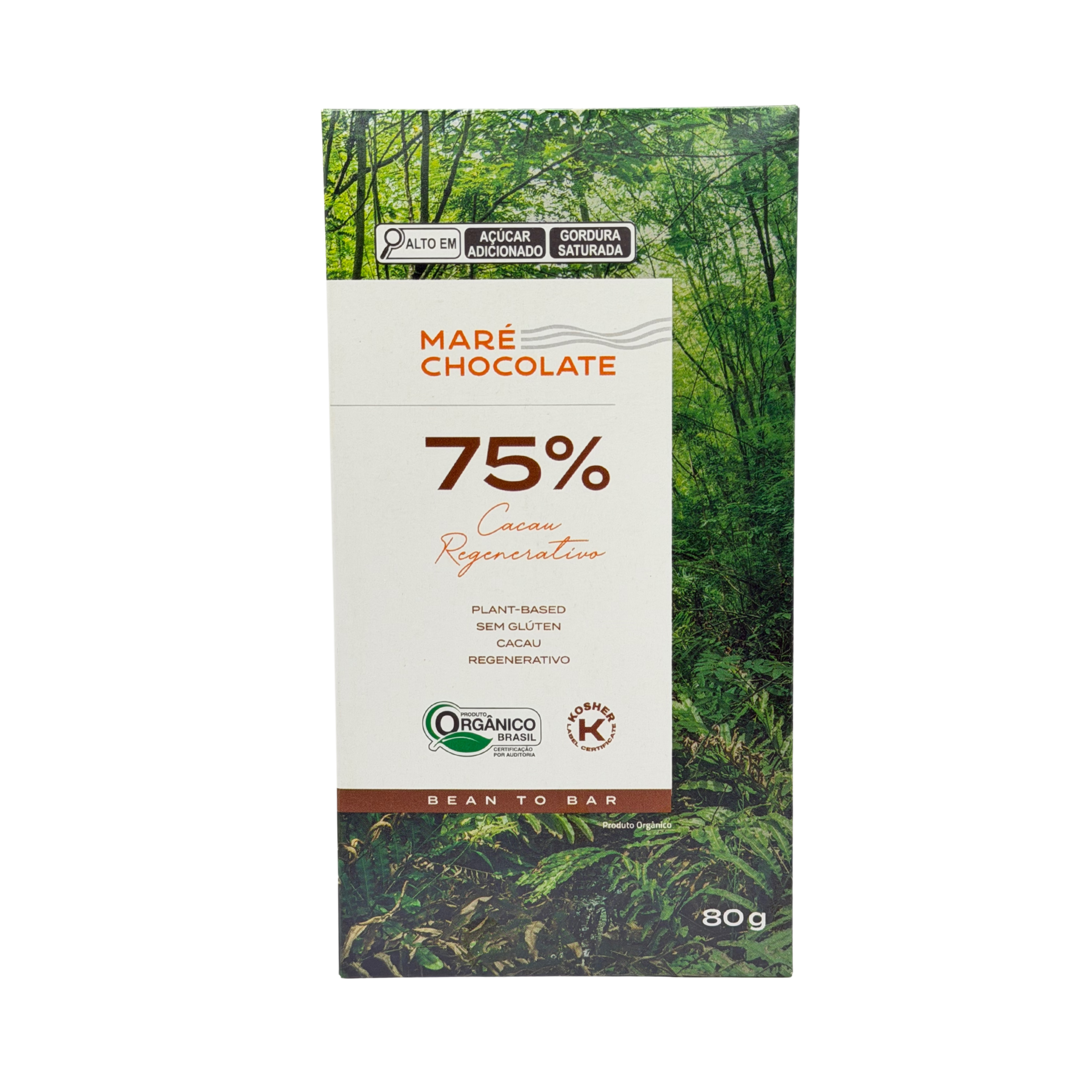 Chocolate Maré 75% Cacau Regenerativo Bean to Bar - 80g