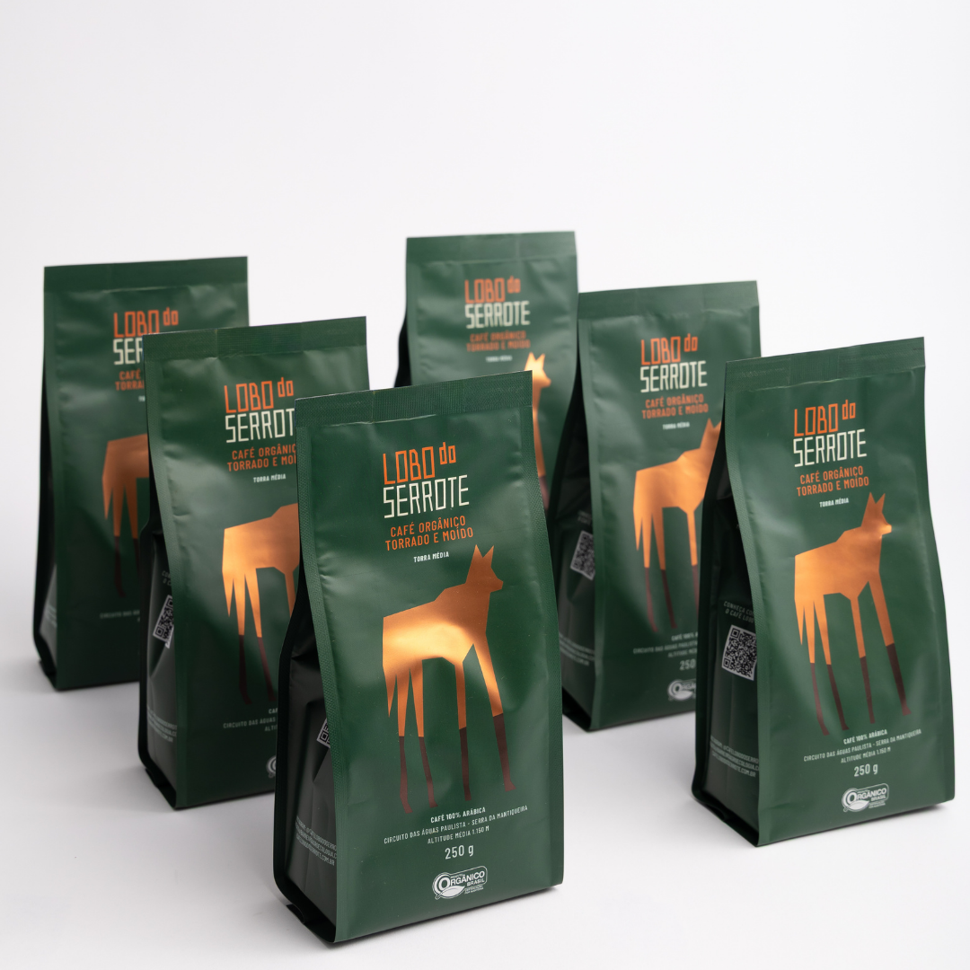 Kit com 6 Cafés Moídos Especiais Orgânicos 100% Arábica