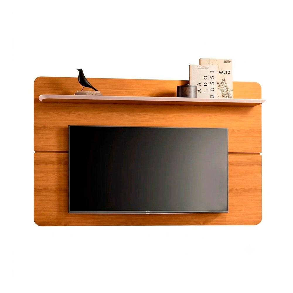 Painel Curv 1.8 Cinamomo/Off White HB Moveis 