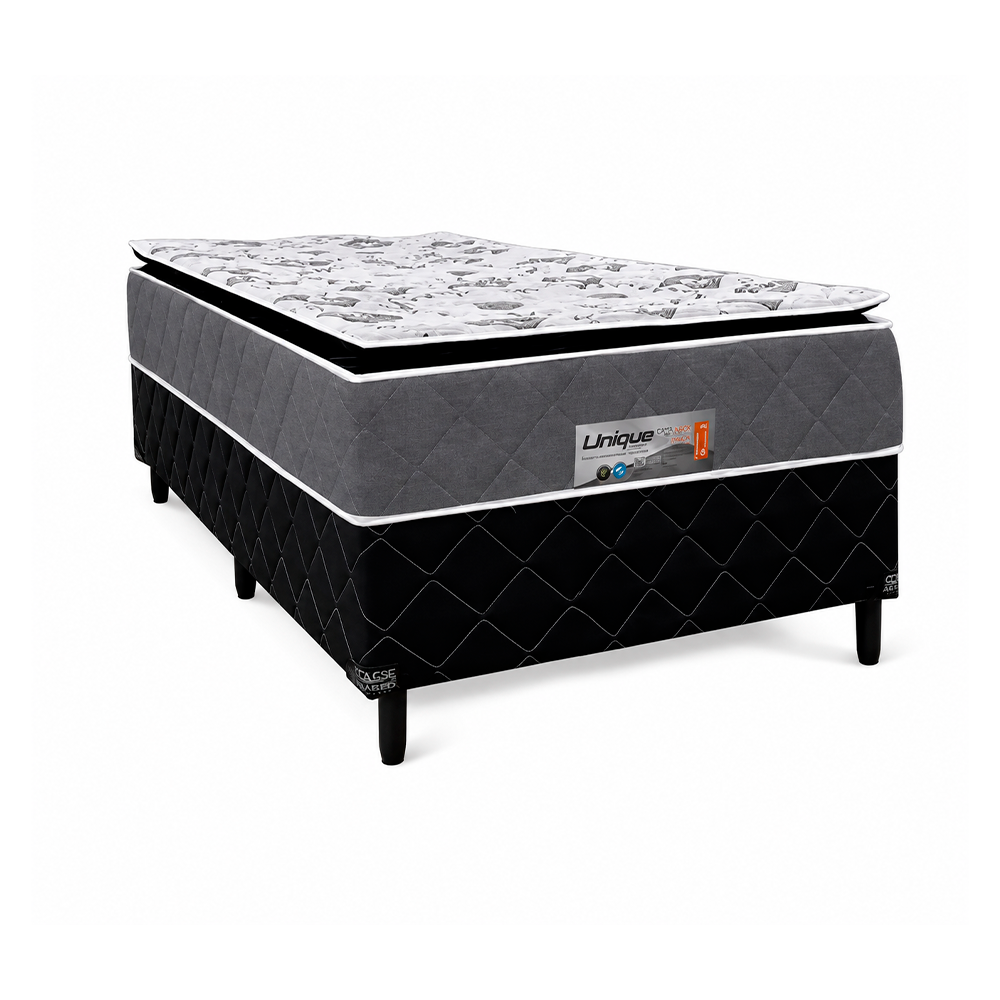 Colchão Unibox Solteirão Unique 88x64 com Pillow Caza Nobre
