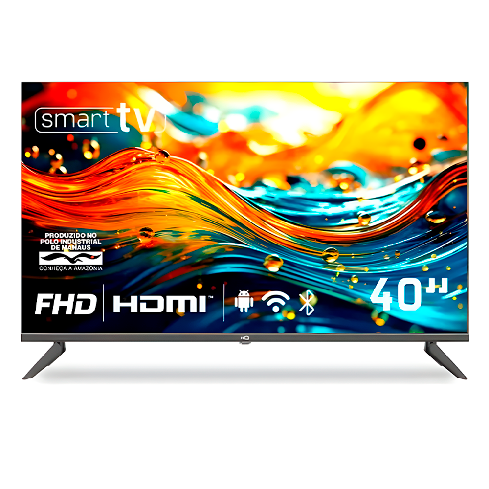 Smart Tv HQ 40" Full Hd Android 12 Design Slim HQS40NKHM