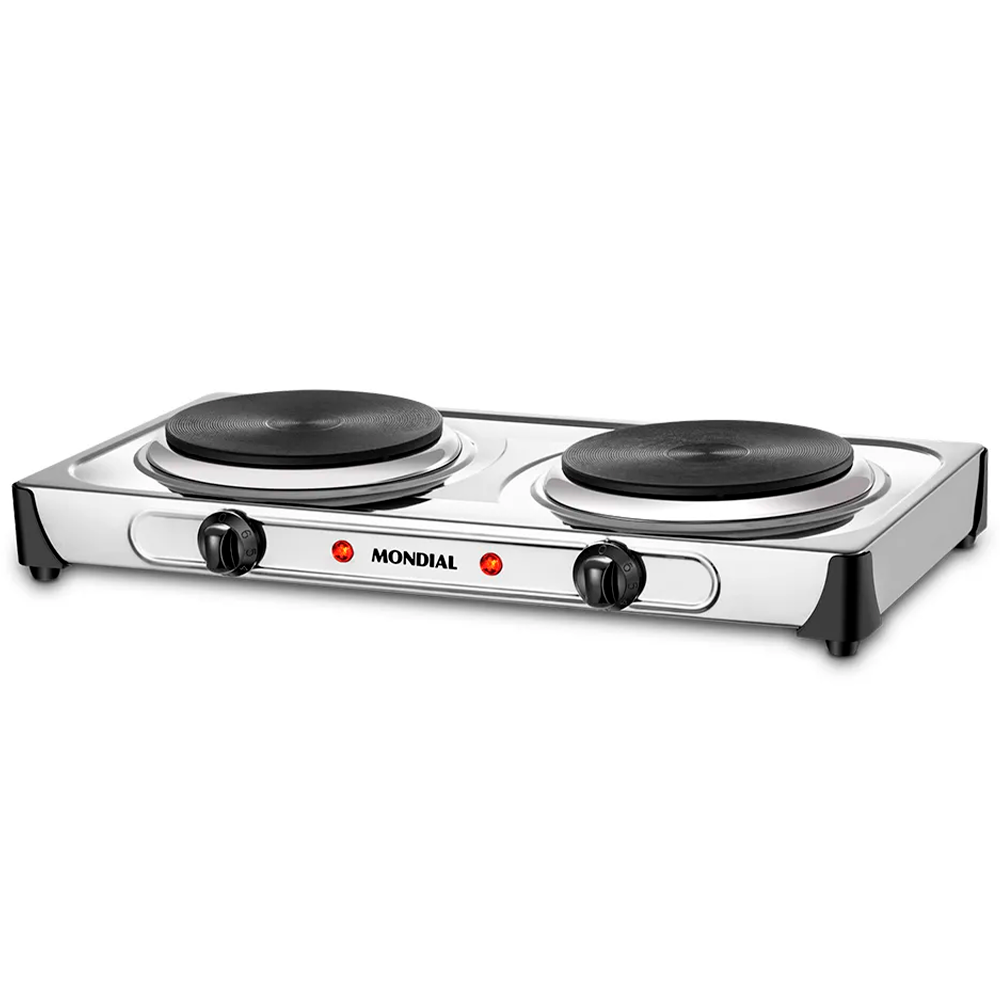 Fogão 2B Eletrico FE-03 Prata Mondial