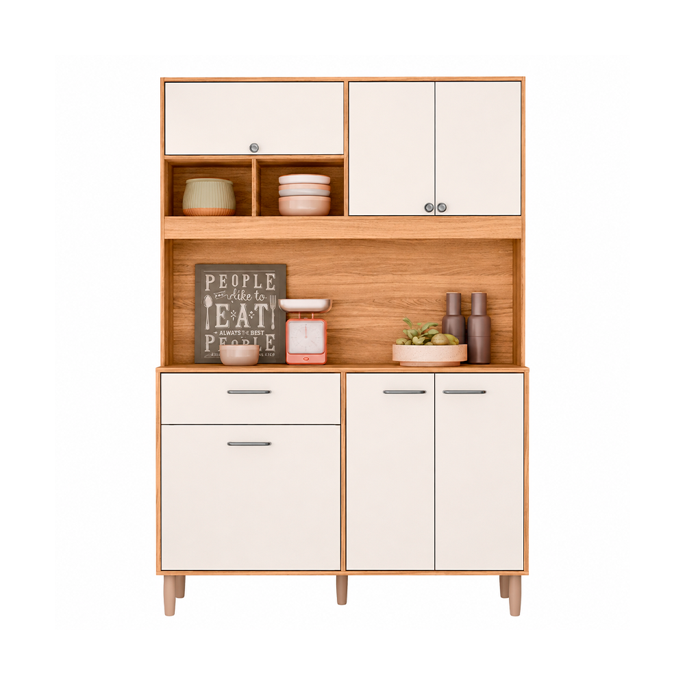 Cozinha Erva Doce 120 Freijo/Off White PTO FECHADA Nicioli