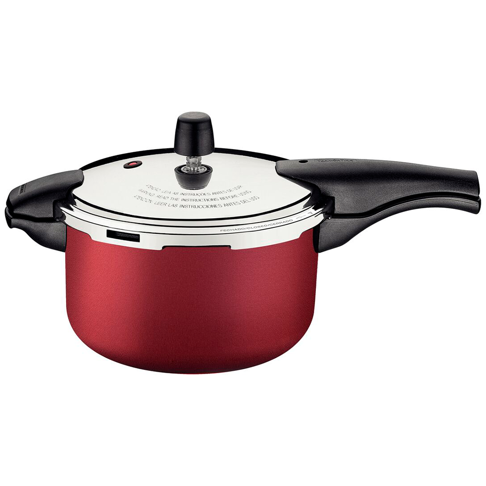 Panela de Pressão 6,0L 24 cm Vancouver Vermelha 20592724 Tramontina