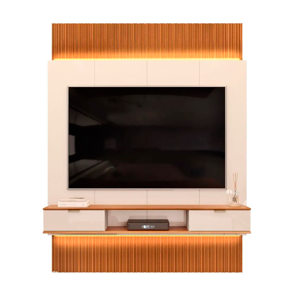 Painel Extensivel Hit 190 Freijo/Off White DJ Moveis
