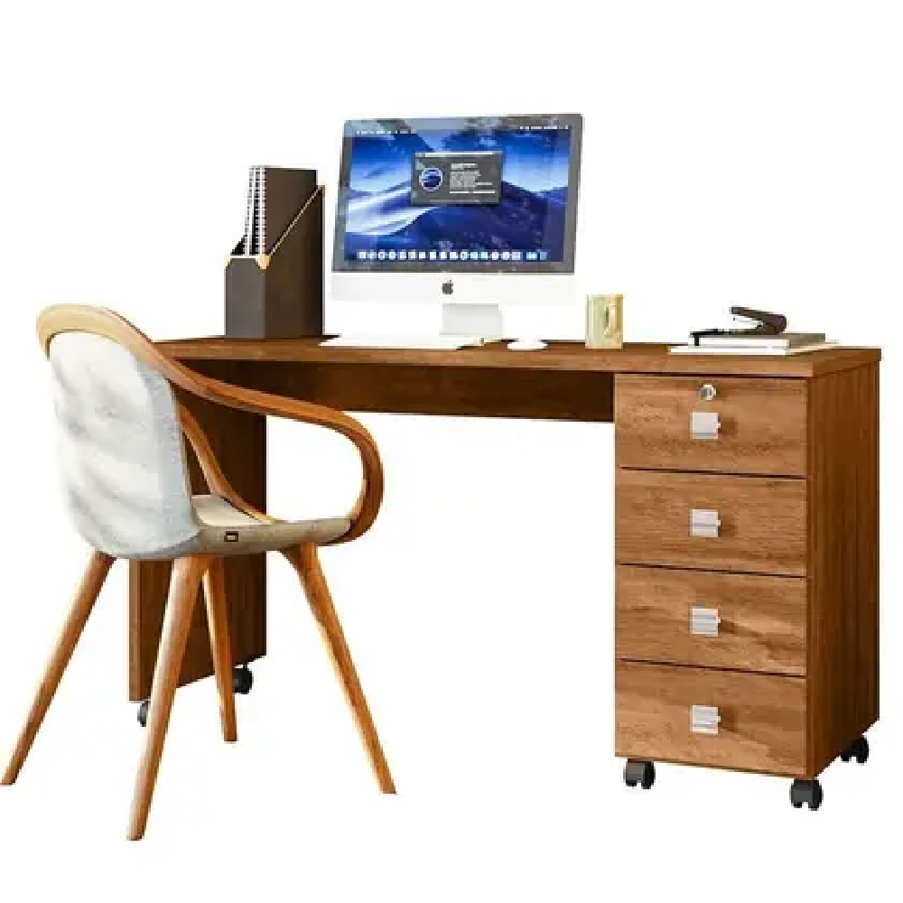 Mesa de Computador DUBAI amendoa toque BP LUKALIAM