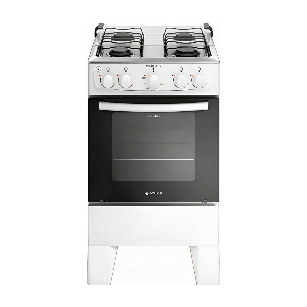 Fogão 4B Milão Plus Branco Atlas
