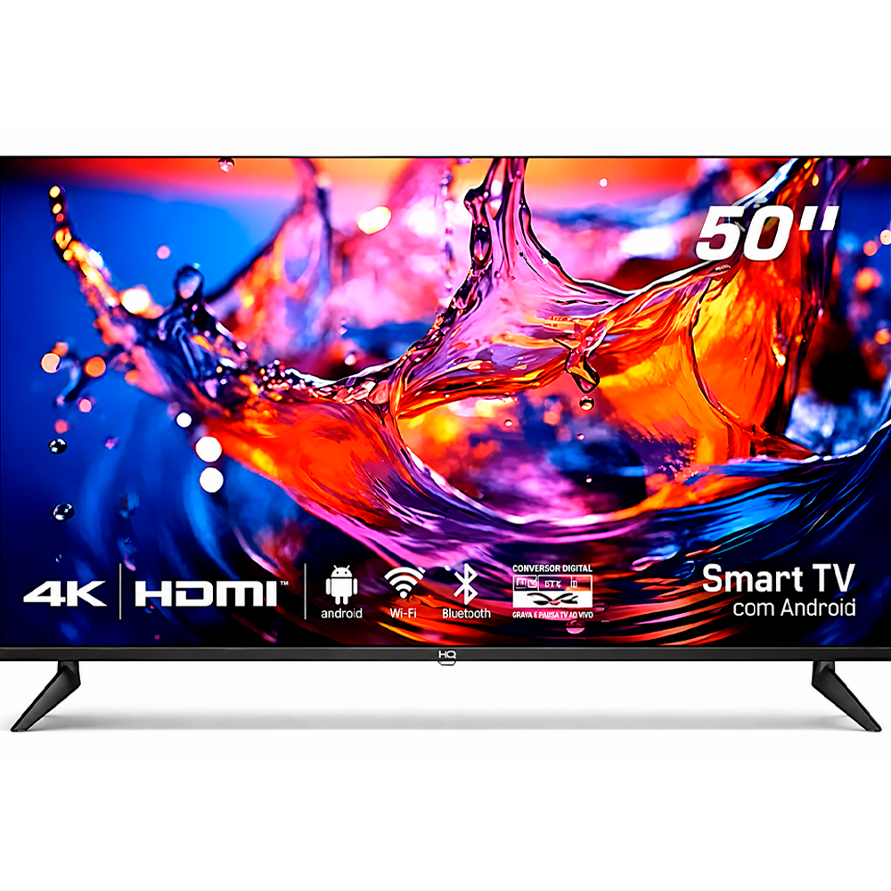 Smart Tv HQ 50" Uhd Tel Infinita Android 13 Slim HQS50NKHM