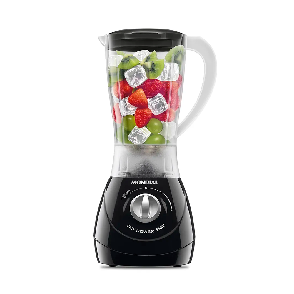 Liquidificador 2V Easy Power L-550 550W 220V Preto Mondial 