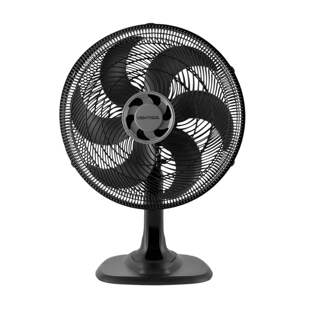 Ventilador de Mesa 40cm 6P Premium Preto Ventisol