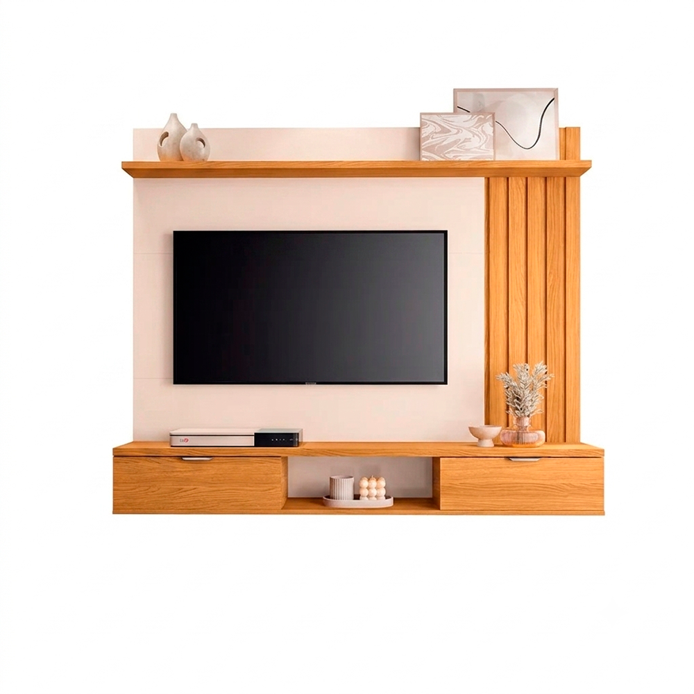 Painel Lets 1.6 Cinamomo/Off White HB Moveis
