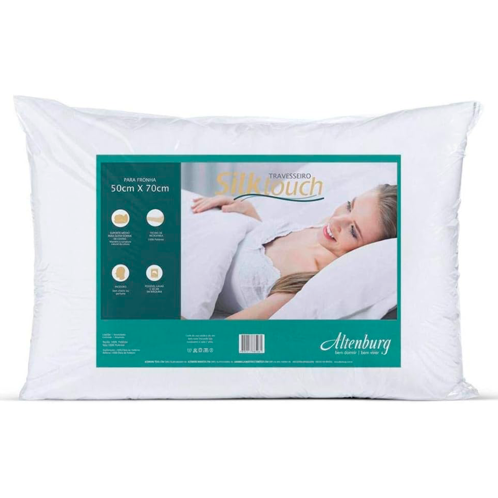 Travesseiro Silk Touch Branco Altenburg